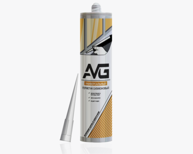 AVG Герметик силиконовый Универсальный прозрачный