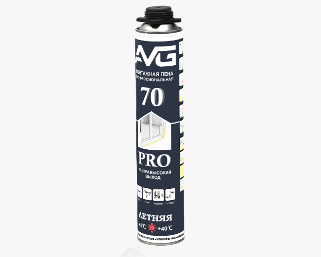 AVG 70 PRO Профессиональная монтажная пена Летняя